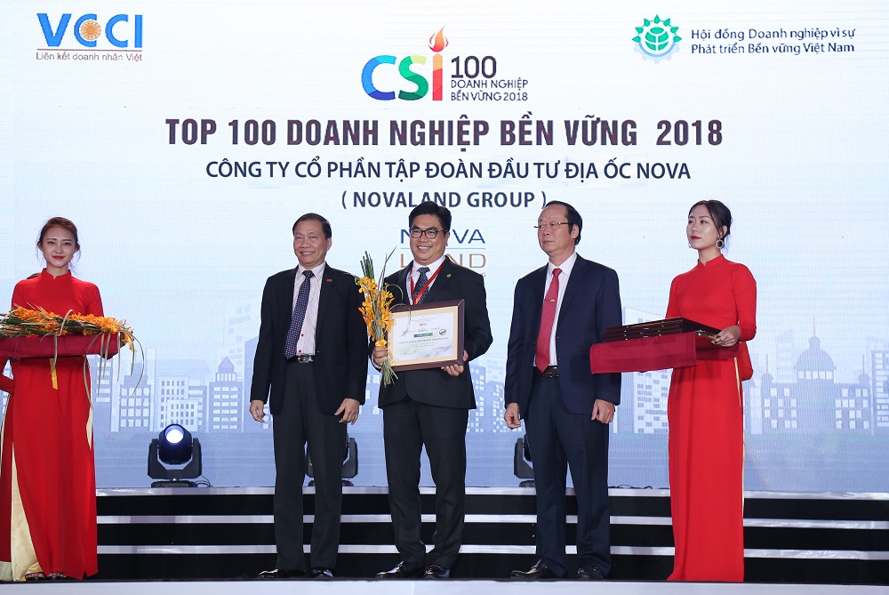 Novaland xếp hạng 11 trong Top 100 doanh nghiệp bền vững nhất Việt Nam